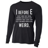 I Before E Funny English Grammar Exceptions To The Rule Cooling Performance Long Sleeve Crew