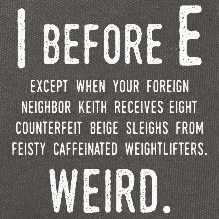 I Before E Funny English Grammar Exceptions To The Rule Cotton Canvas Backpack
