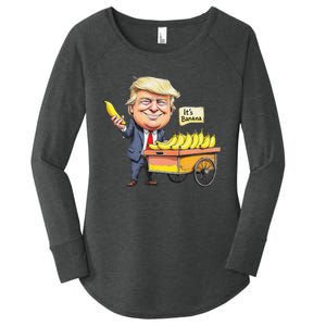 ItS Bananas Funny Trump Bananas Women's Perfect Tri Tunic Long Sleeve Shirt