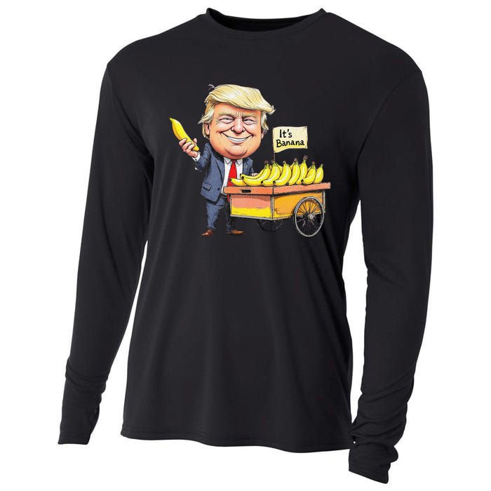 ItS Bananas Funny Trump Bananas Cooling Performance Long Sleeve Crew