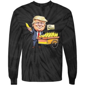 ItS Bananas Funny Trump Bananas Tie-Dye Long Sleeve Shirt