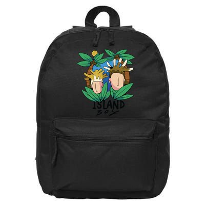Island Boy Funny 16 in Basic Backpack