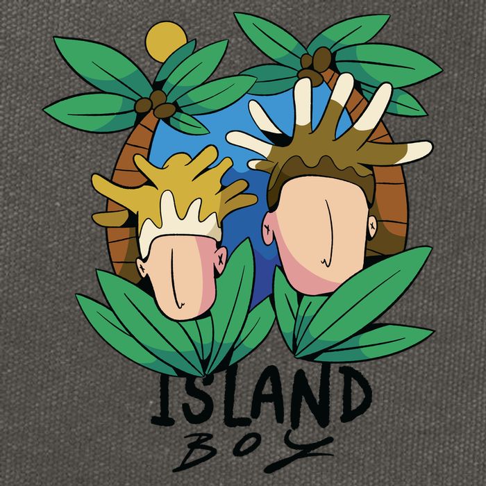 Island Boy Funny Cotton Canvas Backpack