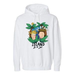 Island Boy Funny Garment-Dyed Fleece Hoodie