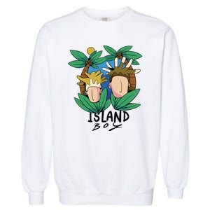 Island Boy Funny Garment-Dyed Sweatshirt