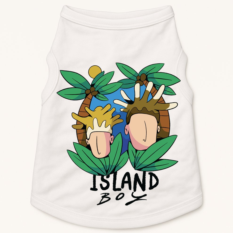 Island Boy Funny Doggie Tank