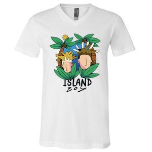 Island Boy Funny V-Neck T-Shirt