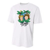 Island Boy Funny Youth Performance Sprint T-Shirt