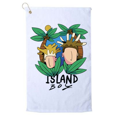 Island Boy Funny Golf Towel