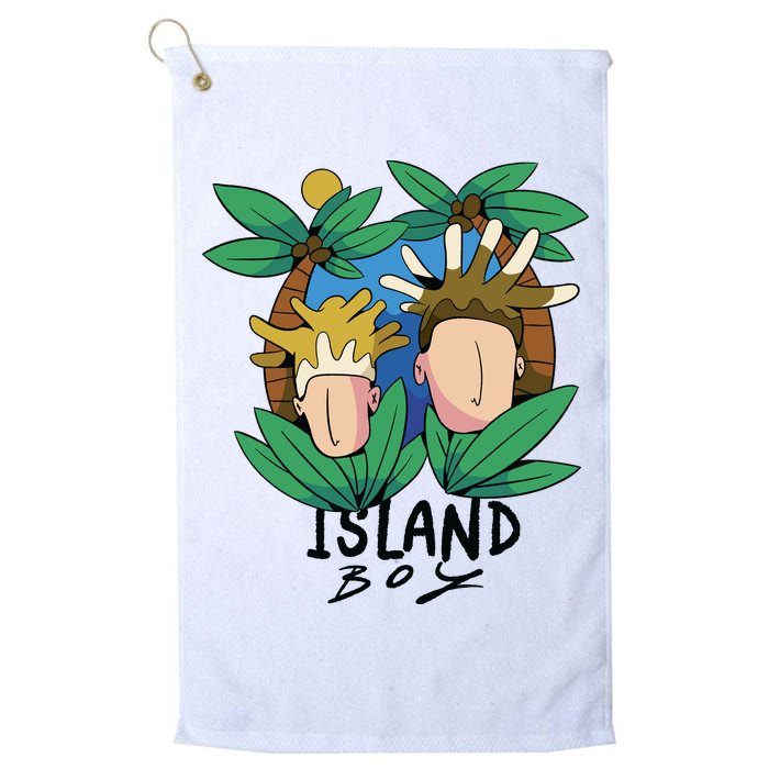 Island Boy Funny Golf Towel