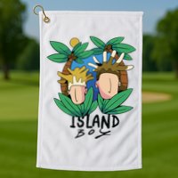 Island Boy Funny Golf Towel
