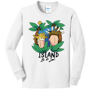 Island Boy Funny Kids Long Sleeve Shirt