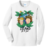 Island Boy Funny Kids Long Sleeve Shirt