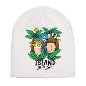 Island Boy Funny Short Acrylic Beanie