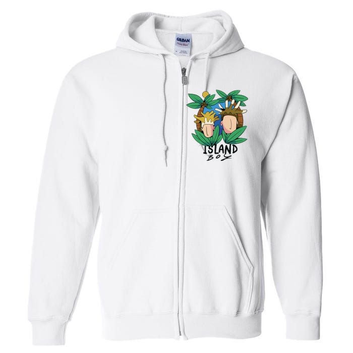 Island Boy Funny Full Zip Hoodie