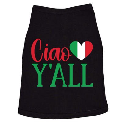 Italy Born Funny Ciao YAll Real Italian Doggie Tank