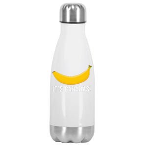 Its Bananas For Scale It Is Bananas Funny Internet Meme Banana For Scale Banana Stainless Steel Insulated Water Bottle