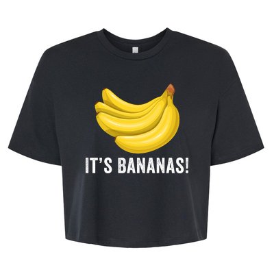 Its Bananas For Scale It Is Bananas Funny Internet Meme Banana For Scale Bananas Bella+Canvas Jersey Crop Tee