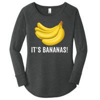 Its Bananas For Scale It Is Bananas Funny Internet Meme Banana For Scale Bananas Women's Perfect Tri Tunic Long Sleeve Shirt