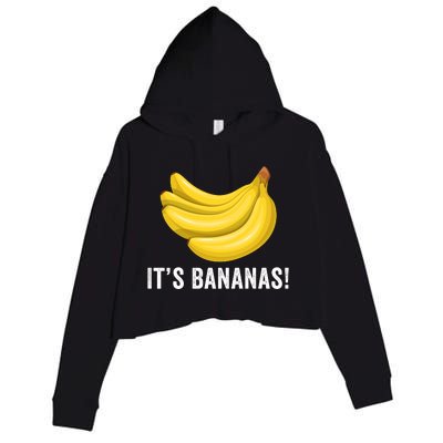 Its Bananas For Scale It Is Bananas Funny Internet Meme Banana For Scale Bananas Crop Fleece Hoodie