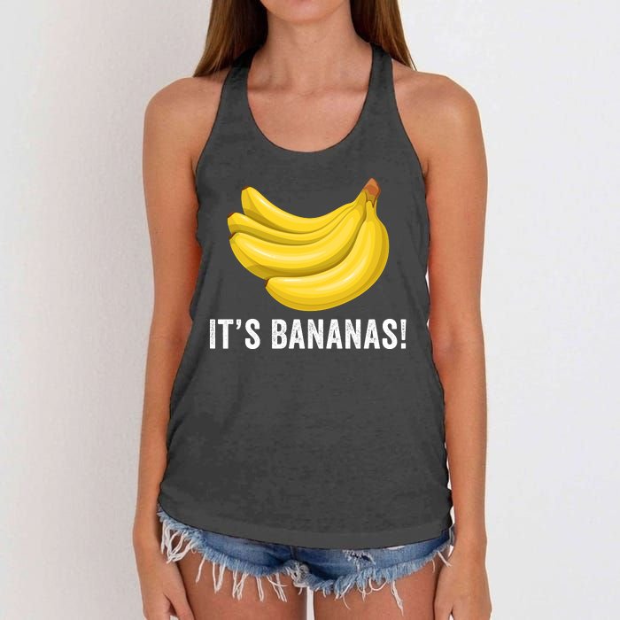 Its Bananas For Scale It Is Bananas Funny Internet Meme Banana For Scale Bananas Women's Knotted Racerback Tank