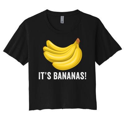 Its Bananas For Scale It Is Bananas Funny Internet Meme Banana For Scale Bananas Women's Crop Top Tee