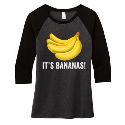 Its Bananas For Scale It Is Bananas Funny Internet Meme Banana For Scale Bananas Women's Tri-Blend 3/4-Sleeve Raglan Shirt