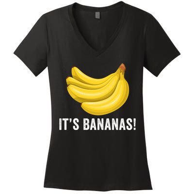 Its Bananas For Scale It Is Bananas Funny Internet Meme Banana For Scale Bananas Women's V-Neck T-Shirt