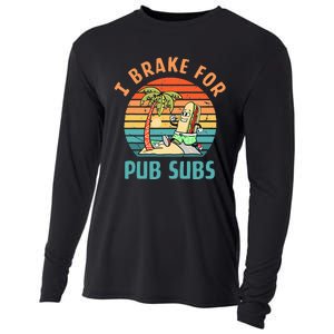 I Brake For Pub Subs Apparel Cooling Performance Long Sleeve Crew