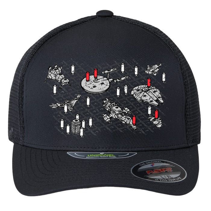 Intergalactic Battleship Firefly Serenity Flexfit Unipanel Trucker Cap