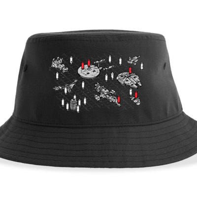 Intergalactic Battleship Firefly Serenity Sustainable Bucket Hat