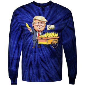 ItS Bananas Funny Trump Bananas Tie-Dye Long Sleeve Shirt