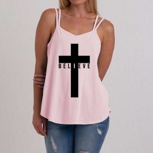 I Believe Faith Christian Cross Women's Strappy Tank