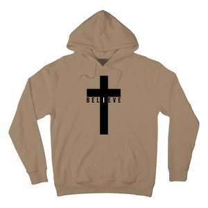 I Believe Faith Christian Cross Hoodie