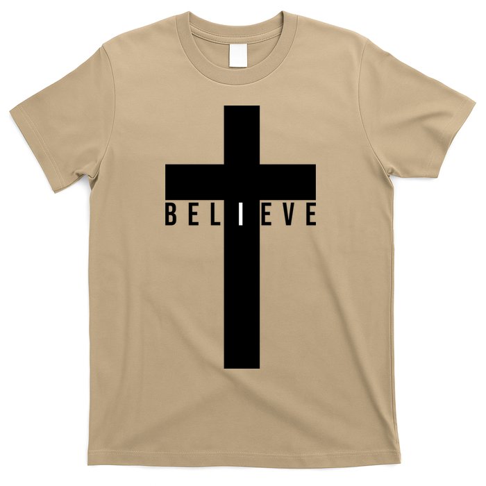 I Believe Faith Christian Cross T-Shirt