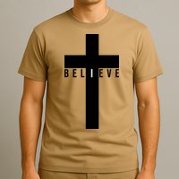 I Believe Faith Christian Cross T-Shirt