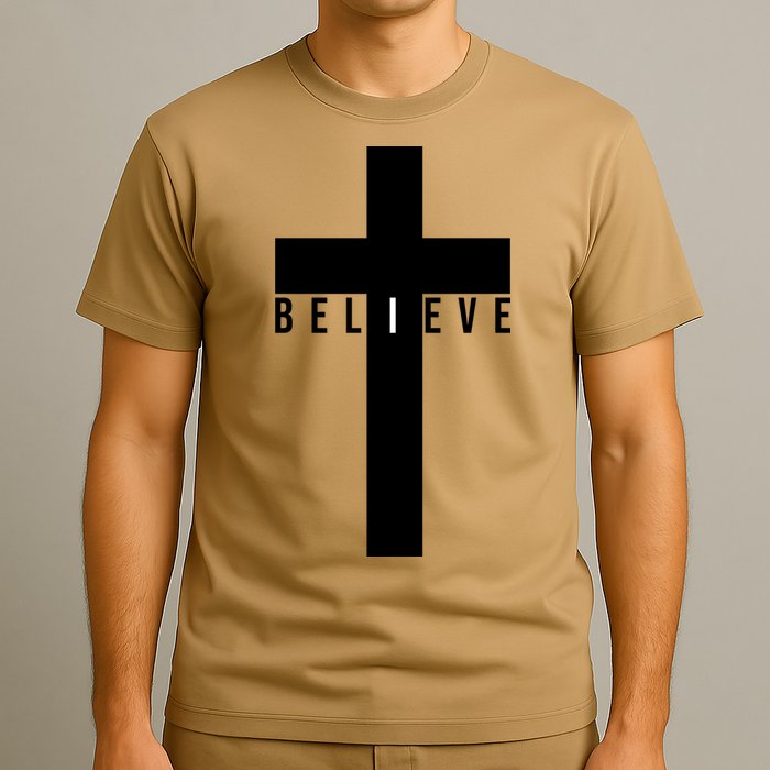 I Believe Faith Christian Cross T-Shirt