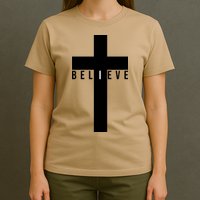 I Believe Faith Christian Cross T-Shirt