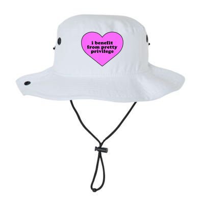 I Benefit From Pretty Privilege Heart In Pink Design Cool Legacy Cool Fit Booney Bucket Hat