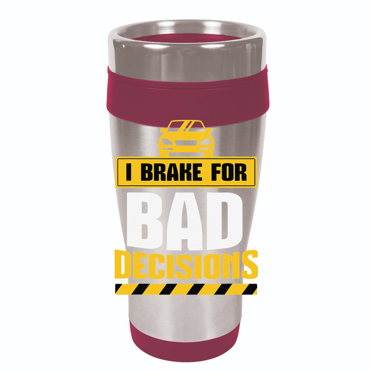 I Brake For Bad Decisions Women's Crop Top Tee