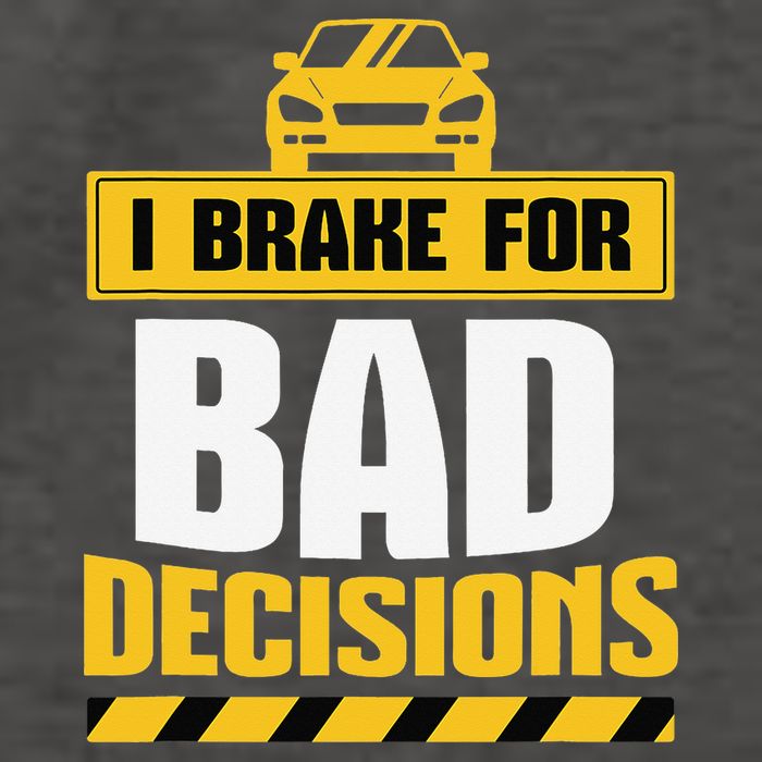 I Brake For Bad Decisions Vector Backpack