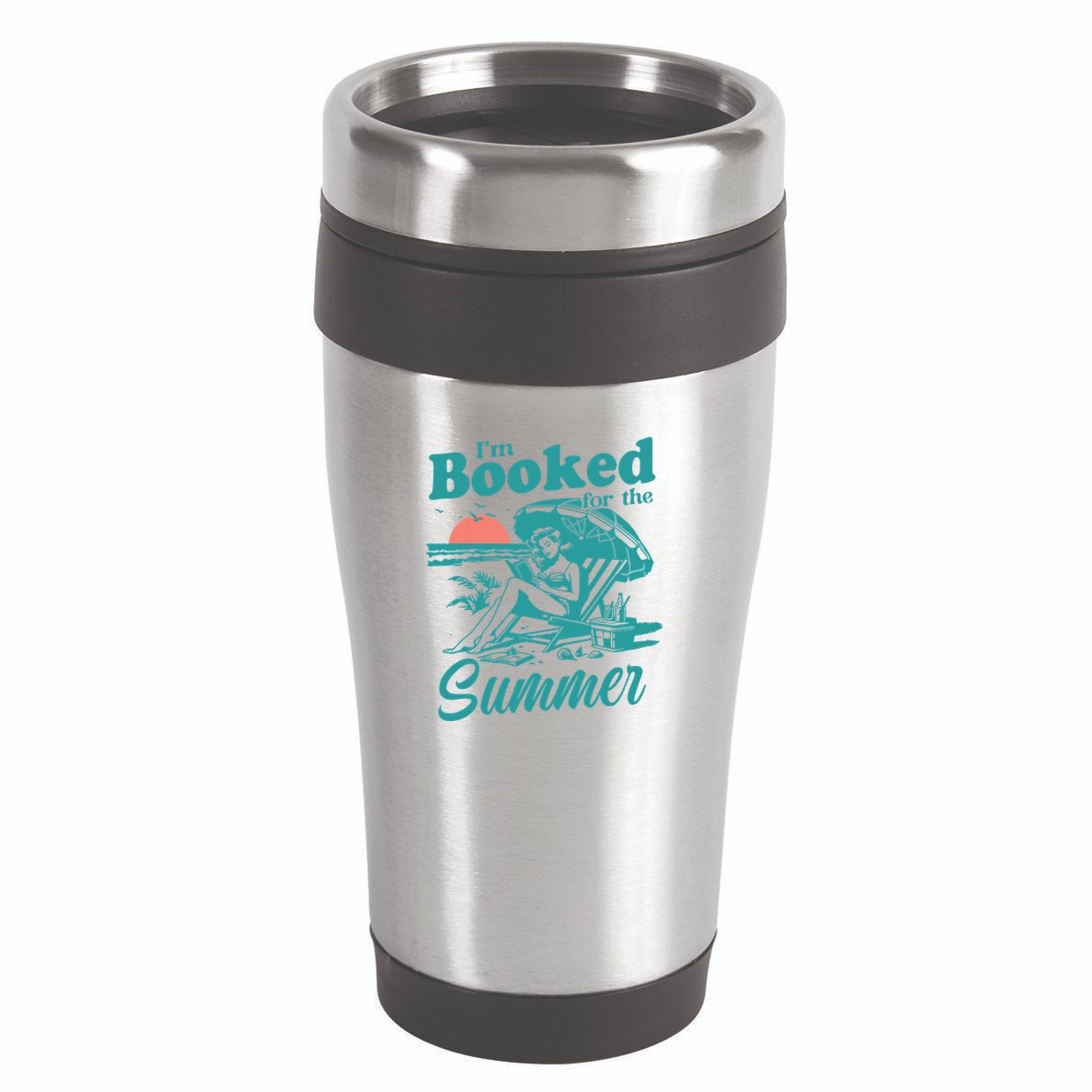 Im Booked For The Summer Book Girl Summer Coquette 16oz Travel Tumbler