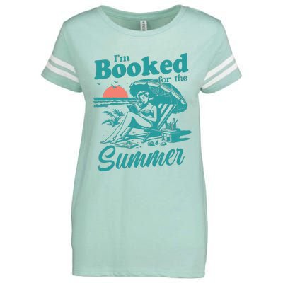 Im Booked For The Summer Book Girl Summer Coquette Enza Ladies Jersey Football T-Shirt