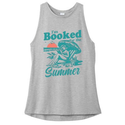 Im Booked For The Summer Book Girl Summer Coquette Ladies PosiCharge Tri-Blend Wicking Tank