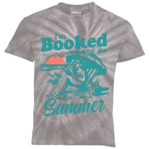 Im Booked For The Summer Book Girl Summer Coquette Kids Tie-Dye T-Shirt