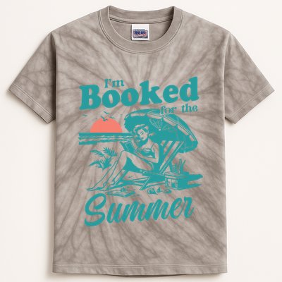 Im Booked For The Summer Book Girl Summer Coquette Kids Tie-Dye T-Shirt
