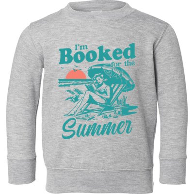 Im Booked For The Summer Book Girl Summer Coquette Toddler Sweatshirt