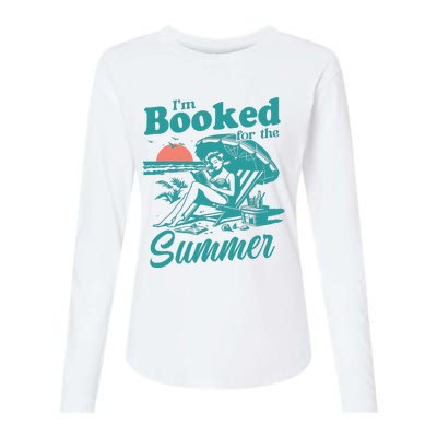 Im Booked For The Summer Book Girl Summer Coquette Womens Cotton Relaxed Long Sleeve T-Shirt