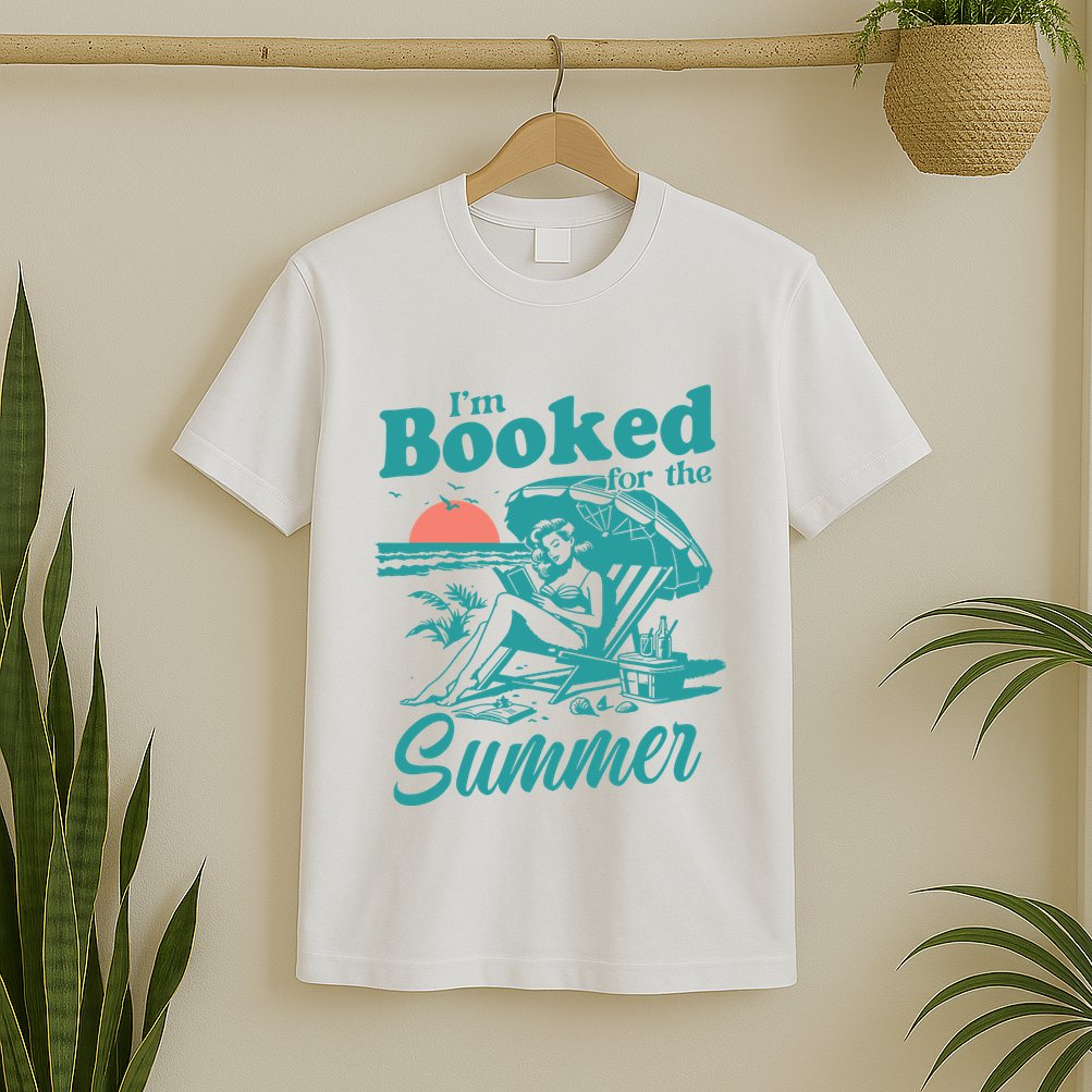 Im Booked For The Summer Book Girl Summer Coquette T-Shirt