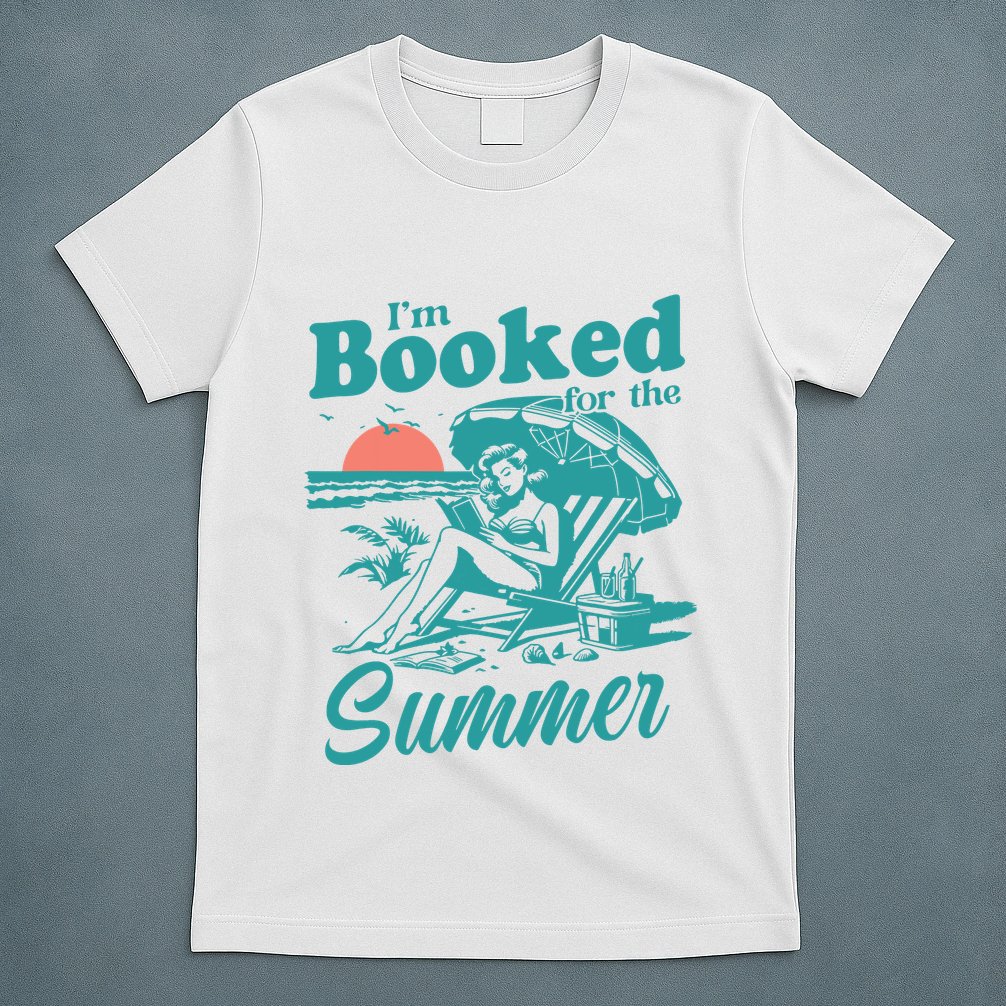 Im Booked For The Summer Book Girl Summer Coquette T-Shirt
